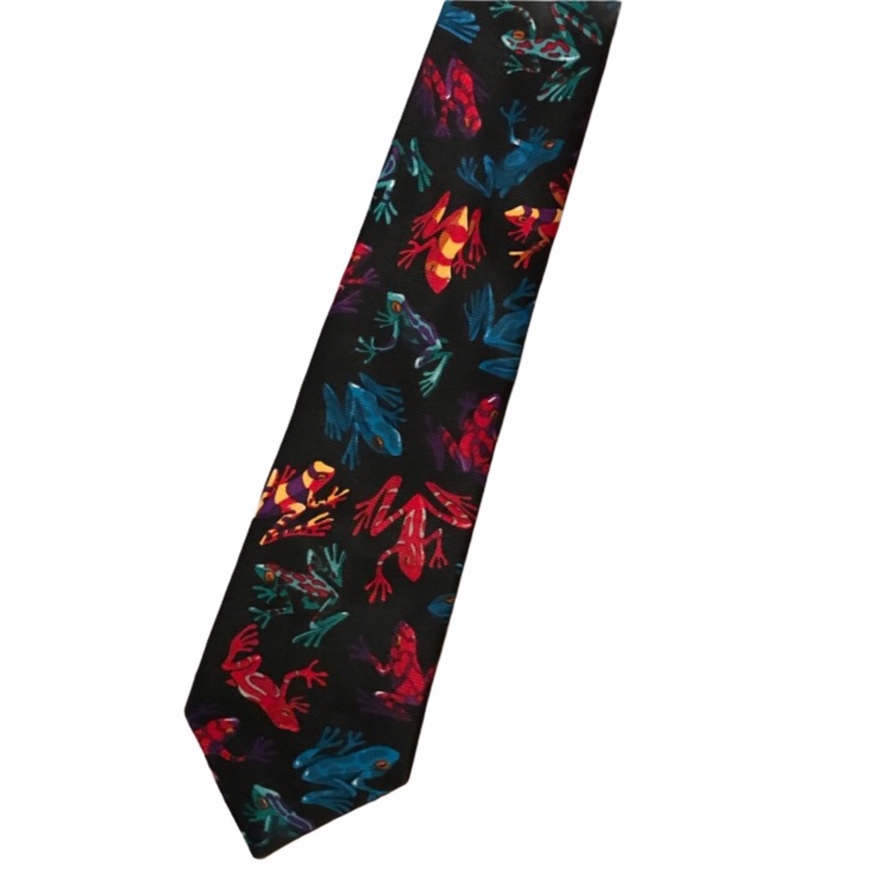 Addiction Biology Colorful Frog Tie - Picture 1 of 4